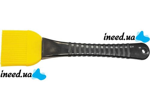 Набір кондитерських силіконових кистей Better Brush з 3 штук з пластиковою ручкою для змазування їжі, випічки, кулінарні пензлики для кухні Жовті