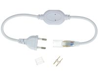 Кабель питания адаптер для светодиодной LED ленты 5050 Foton Power Cable Neon с контроллером 220V IP65, Шнур вилка для светодиодного неона от 220В