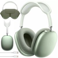 Wireless Bluetooth Headphones AirPods Max Green Full Size Bluetooth Stereo Headphones with Noise Canceling Microphone in Smart Case MGYJ3 Green
