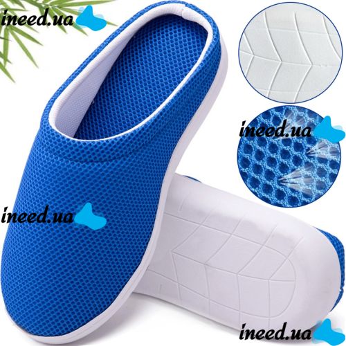 Cool Bamboo Anti-Fatigue Gel Slippers to relieve tired feet size 41, relaxing gel slippers with memory foam effect