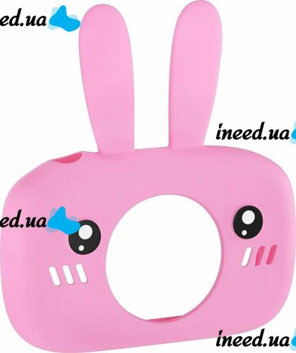 Дитячий акумуляторний фотоапарат DVR Baby Camera XL - 500R зайчик, Дитяча цифрова камера 7688 600mAh, цифровий фотоапарат для дітей Рожевий