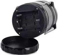 Світлодіодний кемпінговий ліхтар Power Line WF86 30LED від батарейок 3W, розкладна лампа ліхтарик на батарейках для аварійного освітлення 3Вт Чорний