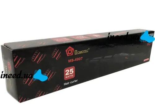 Професійна конусна плойка Domotec MS-4907 для спіральної завивки і укладання волосся Афрокудрі, конусоподібна плойка для локонів MS 4907 Червона