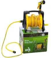 Садовий поливальний шланг з котушкою і розпилювачем ARK Water Hose Reel AND923 10 м для поливу, Котушка барабан для водяного шланга 3/8 " з ручкою