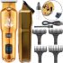 Wireless Hair and Beard Clipper VGR V-927 Professional Waterproof Trimmer with Battery Attachments with USB LED Display