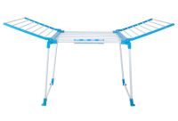 Підлогова розкладна сушарка для білизни Clothes Dryer HP227 Blue 172х60х87 см посилена складна сушка для речей, вішалка для одягу до 15 кг Синя
