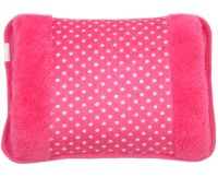 Електрична водяна грілка Hot Water Bag HD-03 для зігрівання рук 500W Плюшева м'яка муфта електрогрілка з підігрівом 34х24 см від мережі рожева