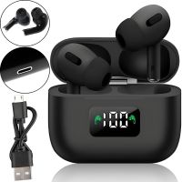 TWS AirPro i58 Bluetooth V5.0 Wireless Headphones in a Case, Vacuum USB Headphones-Headset with Noise Cancellation and Microphone Bluetooth with Case Black