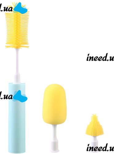 Бездротова електрична щітка Brush AND412 для миття посуду з 3 насадками, акумуляторна багатофункціональна USB щітка 3 в 1 для чищення та прибирання
