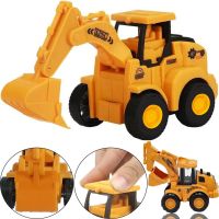 Дитяча іграшка екскаватор з рухомим ковшем Engineering Veicle Truck Sy686b - 613 іграшковий бульдозер машинка 17х7.5х8. 5 см для дітей Жовтий