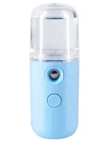 Ультразвуковой аккумуляторный увлажнитель воздуха для кожи лица Nano Mist Soraver с подсветкой, Нано-распылитель с резервуаром для воды 30 мл