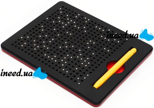 Магнітна дошка для малювання кульками MagPad 1763-1 на 380 магнітів зі стилусом, дитячий розвиваючий Магнітний планшет для творчості TSQ-380