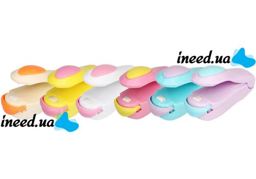 Ручной мини запайщик пакетов Type Mini Sealing 10x4 см, запаиватель упаковщик для хранения продуктов и вещей в полиэтиленовых пакетах на батарейках