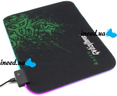 Gaming Computer Mouse pad Gaming pad Razer R-350 RS-02 25x35x0.3 cm with RGB backlight, Gaming surface for computer mouse 90546