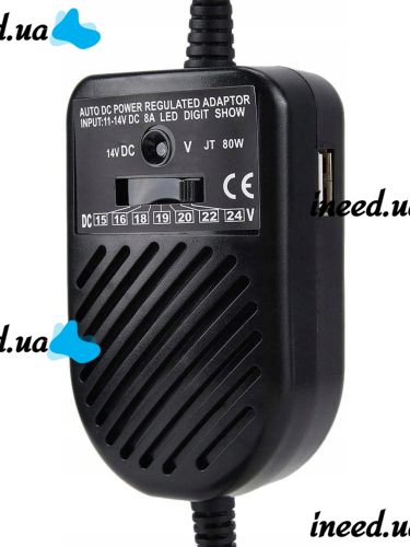 Car charger for laptops Note book car charge EL-80W, Universal Charging Adapter for Laptop in car 80W from Cigarette lighter
