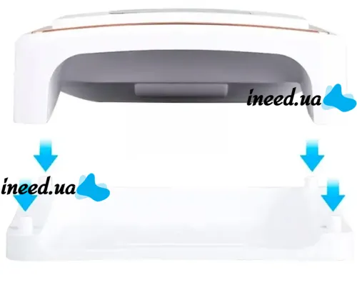 Бездротова лампа сушарка Power Bank SUN Y31 UV / LED 248W 14000 mAh для манікюру і педикюру з екраном, акумуляторна УФ сушка нігтів гель лаку Біла