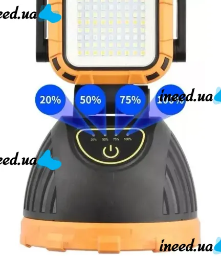 Аккумуляторный ручной LED фонарик лампа Solar Hi Sheen HS-8033 с солнечной панелью и ручкой 81COB, Переносной светодиодный фонарь Power Bank от USB