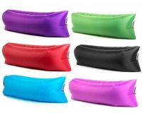 Inflatable sunbed Lamzac Hangout 210x90 cm beach mattress with pocket and peg hammock Lamzac Beach sofa bag up to 200 kg for relaxing in the country