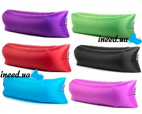 Inflatable sunbed Lamzac Hangout 210x90 cm beach mattress with pocket and peg hammock Lamzac Beach sofa bag up to 200 kg for relaxing in the country