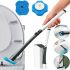 Universal toilet cleaning brush MTS clip type removable toilet brush toilet brush, a set of brushes with replaceable nozzles and cleaning agent