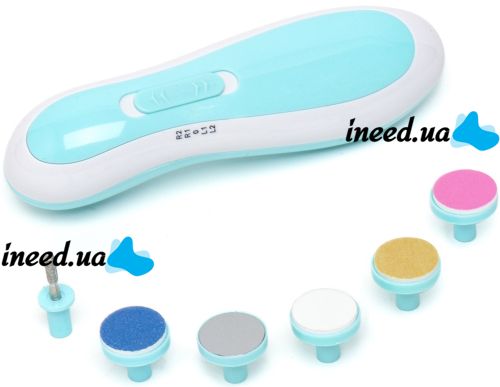 Children's Sharpener for Cutting and Polishing Nails Baby Nail Trimmer XL-667 Electric Cutter Electric Manicure Machine for Newborns with nozzles