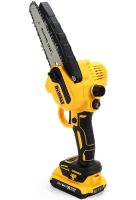 Аккумуляторная цепная мини пила DeWalt DCM160N 24V 4AH шина 20 см на 2 аккумулятора, электропила 8 дюймов с автоматической смазкой цепи в кейсе