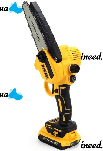 Аккумуляторная цепная мини пила DeWalt DCM160N 24V 4AH шина 20 см на 2 аккумулятора, электропила 8 дюймов с автоматической смазкой цепи в кейсе