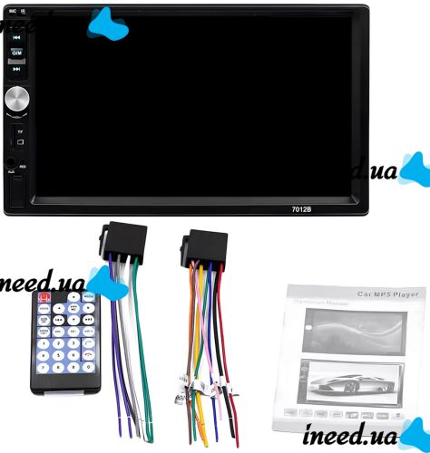 Car Radio 1Din Pioneer 7012B Bluetooth Radio with 7 inch Touch Screen and Remote Control USB, SD, MP5, TF, FM Car Player Pioneer 1 Din