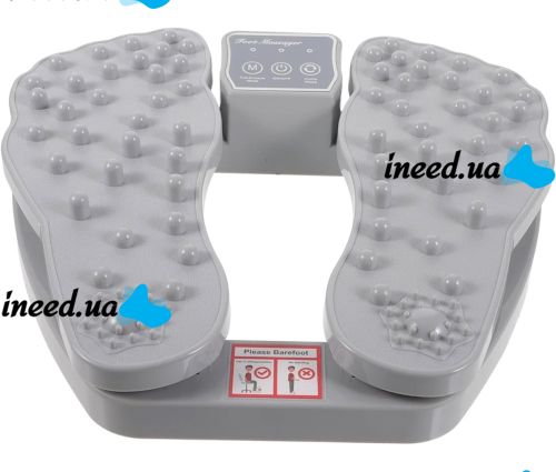 Вібраційний масажер для ніг Plantar Acupoint Foot Massager LKL-1666 електричний акупунктурний вібромасажер для стоп з функцією підігріву від мережі