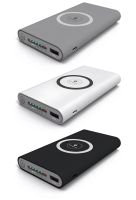 Wireless Charger Power Bank Qi Compatible 30000 mAh with Fast Charging , Portable External Battery USB Power Bank for Phone