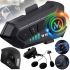 Helmet Wireless Earphone Y10 Helmet Wireless Headset with Soft Microphone and Noise Cancellation, Motorcycle Headset with Touch Control and Bluetooth