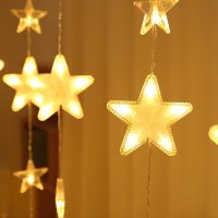Interior Garland Curtain Starfall XMAS Warm White 3X1.8 m 120 LED Diodes WW New Year LED Curtain for Home Window 3mx1.8m from 220V