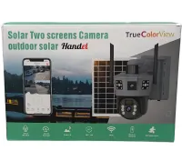 Зовнішня IP-камера відеоспостереження Solar Camera TD35 4G — поворотна відеокамера з трьома об'єктивами та віддаленим доступом, що живиться від сонячної панелі TD35-4G