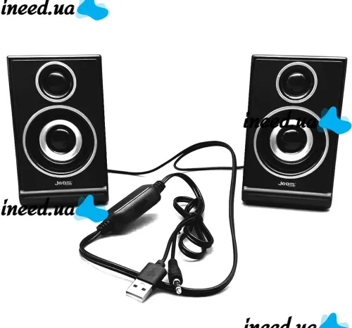 Wired Computer Speakers Jedel S-578 2.0 6W Stereo RGB Speaker with Volume Control, Backlit Speaker for PC and Laptop from USB