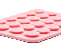 Sticker Side Silicone 8x5.5cm double-sided silicone suction cup phone lipper holder, 24 suction cups for smartphone Octobuddy