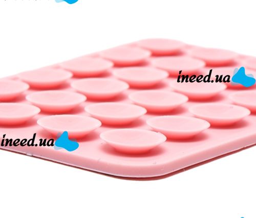 Sticker Side Silicone 8x5.5cm double-sided silicone suction cup phone lipper holder, 24 suction cups for smartphone Octobuddy