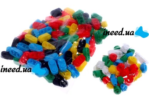 Children's Block Constructor Building Blocks D3231 170 parts, flexible plastic constructor developing fine motor skills for children from 4 years old
