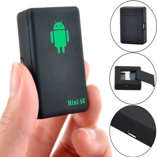 Car GPS Tracker Mini A8 GPRS GSM Locator, GPS Tracker Device for Real-time Car Tracking with SOS Button with 2G A8 Network