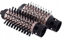 Hair Dryer Styler Brush for Hair Drying Kemei KM-8020 2 in 1, Rotating Curling Brush with nozzle for styling, curling and straightening 1000W White