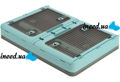 Складаний прозорий органайзер Joybos Foldable Storage Box 43х31х24 см розкладний пластиковий ящик на коліщатках для зберігання речей, одягу та постільної білизни