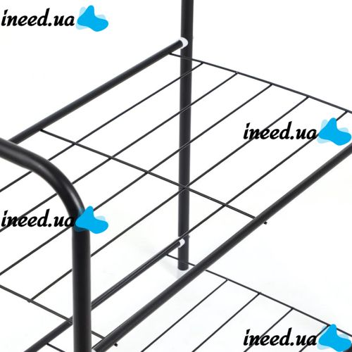 Напольная вешалка для одежды Corridor Rack 170Х35 см передвижная вертикальная стойка для хранения вещей с полками для обуви, стойка-вешалка в коридор