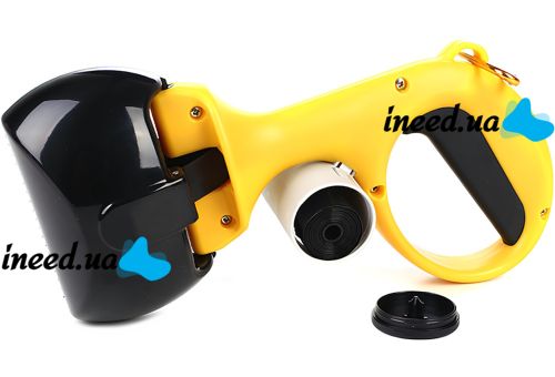 Автоматичний совок для собак Pooper Scooper LS188 щипці для прибирання за тваринами на вулиці 27х13 см збирач фекалій з тримачем для пакетів Diil