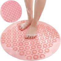 Нековзний килимок для душу Massage Foot Rad 35 см, силіконовий, масажний килимок-щітка для стоп, круглий, гумовий килимок для ванни на присосках