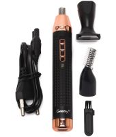 Geemy GM-3108 3-in-1 cordless men's trimmer for eyebrows, nose and ear hair, cordless shaving trimmer with attachments
