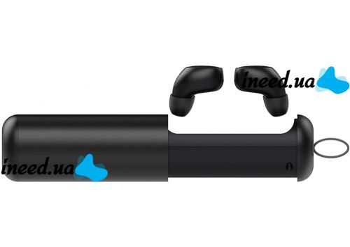 Бездротові Bluetooth навушники з кейсом Awei T5 Black вакуумні навушники-гарнітура з шумозаглушенням і мікрофоном блютуз в чохлі док-станція чорні