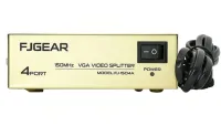 Спліттер VGA KV-FJ1504A Splitter, Комутатор 150MHz 4 Port Чотири порти з адаптером розгалужувач VGA