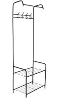 Напольная вешалка для одежды Corridor Rack 170Х35 см передвижная вертикальная стойка для хранения вещей с полками для обуви, стойка-вешалка в коридор