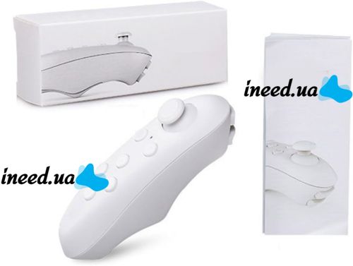 Joystick for VR BOX Goggles Controller T2 Bluetooth Gamepad, Universal Remote Control for Virtual Reality Goggles Android PC, iOS White