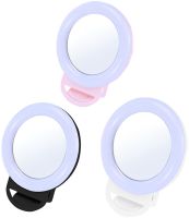 Светодиодное LED селфи кольцо Selfie Ring Light A4S 11.5 см аккумуляторная RGB лампа с зажимом, кольцевая подсветка с зеркалом на телефон USB H8-1