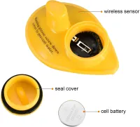 Portable Echo Sounder Lucky Fish Finder FFW1108-1 with Color Screen Up to 100m for Fish Search Universal Wired Fishing Radar Yellow